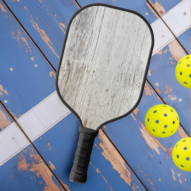 Weathered White Washed Wood Pickleball Paddle (Creator Uploaded)