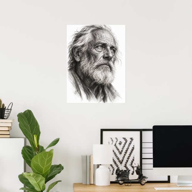 Weathered Wisdom Poster (Home Office)