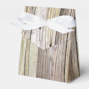 Weathered Wood Boards with Rustic Patina Favor Box