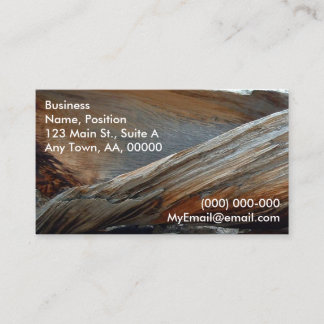 Weathered Wood Business Card