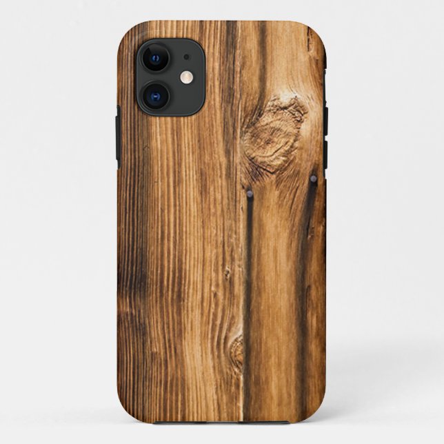 Weathered Wood Grain Case-Mate iPhone Case (Back)