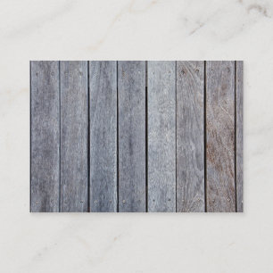Weathered Wood Grain Plank Background Template Business Card
