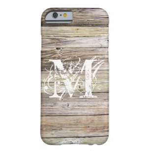 Weathered Wood Monogrammed iPhone 6/6s Case
