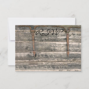 Weathered Wood RSVP Card