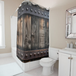 Weathered Wood Shower Curtain