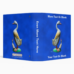 Weathered Wooden Ducks Binder