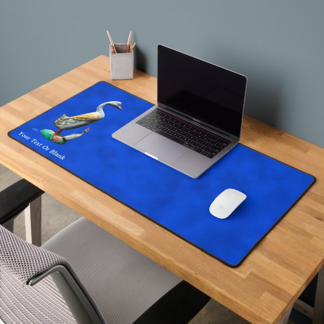 Weathered Wooden Ducks Desk Mat (Office 2)