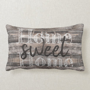 weathered WOODEN PLANKS distressed type Lumbar Pillow