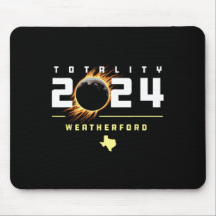 Weatherford Texas 2024 Total Solar Eclipse Mouse Pad