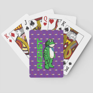 Weatherproof Personalized House Flag Resist frog Playing Cards