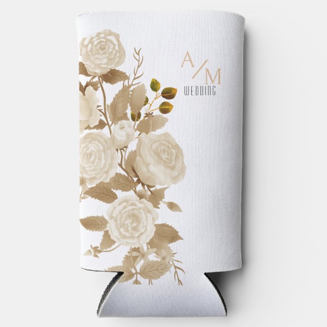 Weatherproof Personalized White Seltzer Can Cooler (Front)