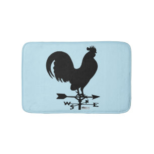 Weathervane Rooster Bath Mat