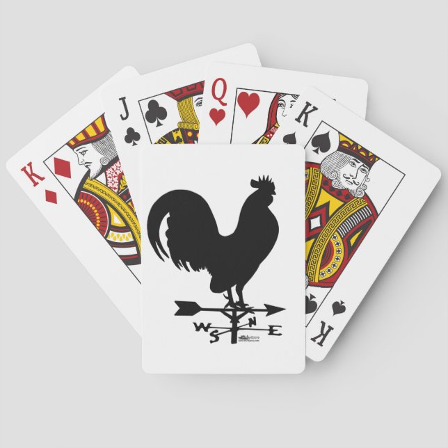 Weathervane Rooster Playing Cards (Back)