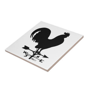 Weathervane Rooster Tile