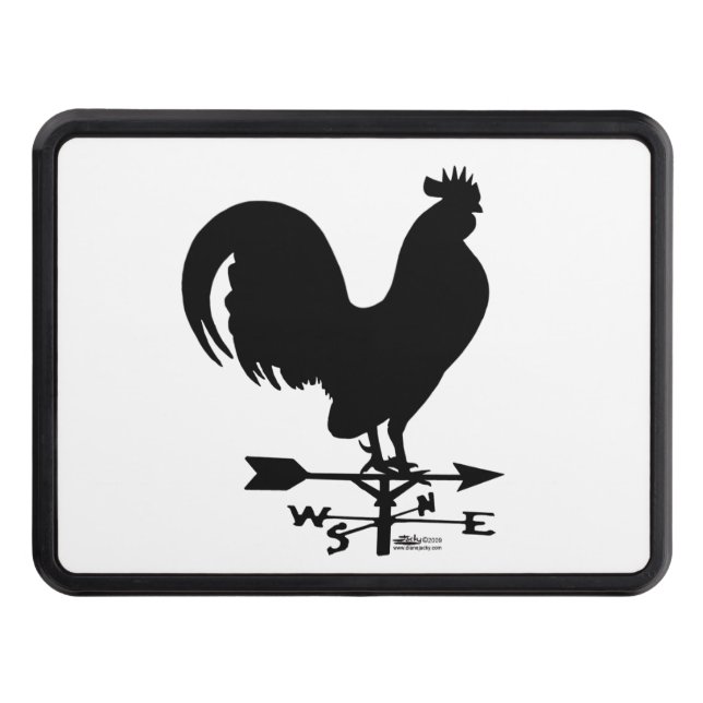 Weathervane Rooster Trailer Hitch Cover (Front)