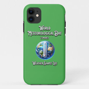 Weathr Shapes Life. World Meteorological Day. iPhone 11 Case