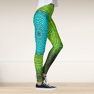 Brushed Graphic Print Mandala Mosaic Leggings, OS REG - Handy Caddy &  Irresistible Leggings
