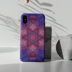 Weave Mandala Pink and Blue iPhone 11 Case