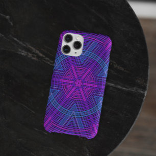 Weave Mandala Purple Pink and Blue iPhone 11 Case