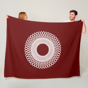 Weave Pattern, Talking Canyons, New Mexico Fleece Blanket