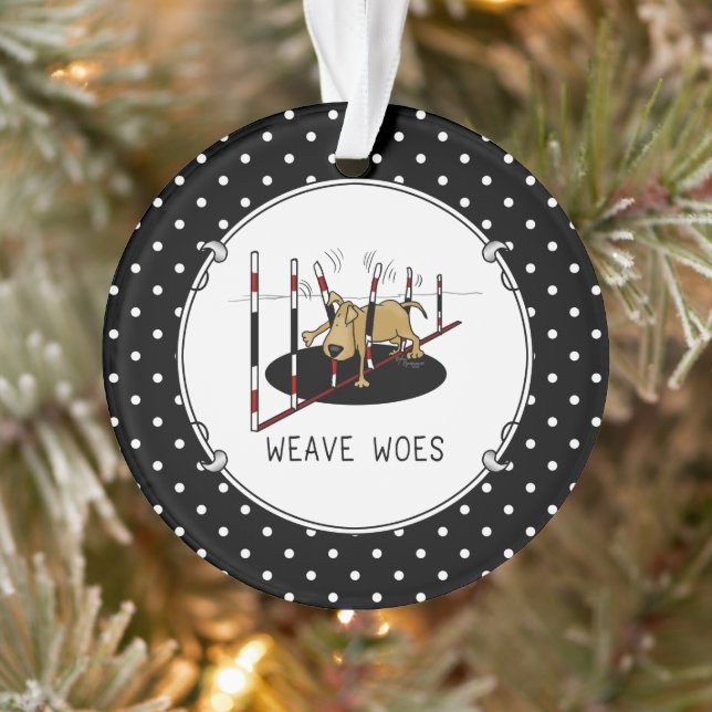 Weave Woes - agilité amusant coincé chien oops (Arbre)