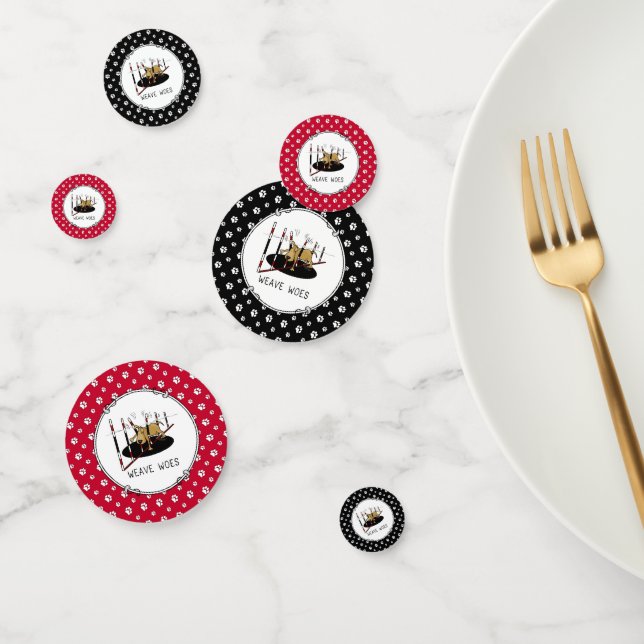 Weave Woes - funny dog agility Confetti (Group)