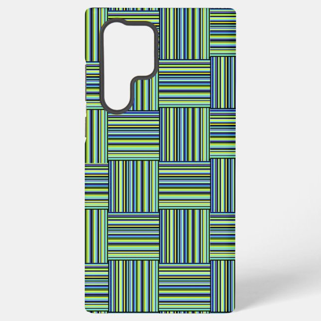 Weaved Stripe Samsung Galaxy S22 Ultra Case (Back)