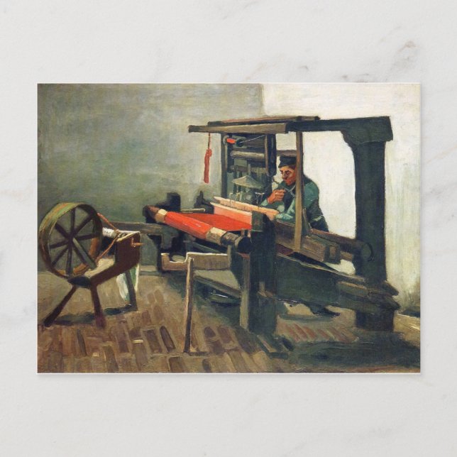 Weaver Facing Left - Vincent Van Gogh Postcard (Front)