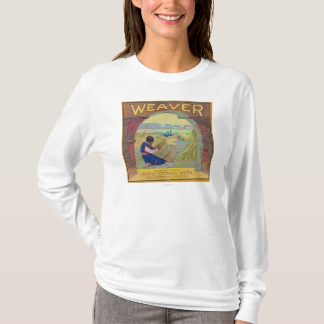 Weaver Orange LabelPiru, CA T-Shirt (Front)
