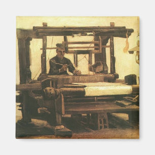 Weaver,Seen from the front 1884, Vincent van Gogh. Magnet