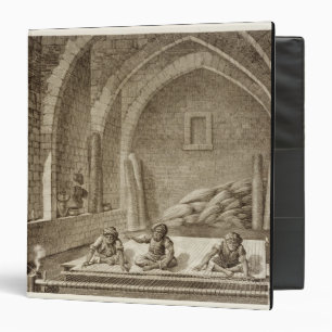Weaving a Rug, from Volume II Arts and Trades of ' Binder
