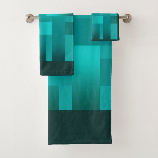 Weaving, ribbons , satin bath towel set (Insitu)