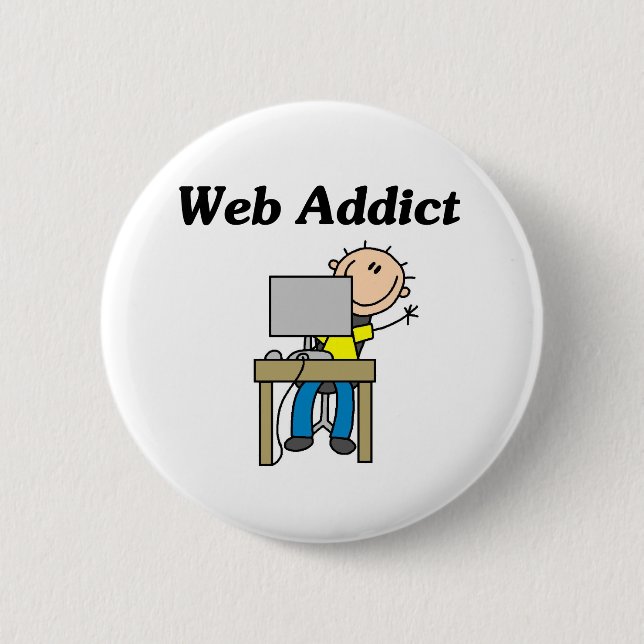 Web Addict 2 Inch Round Button (Front)