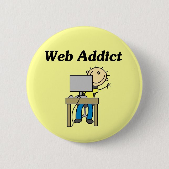 Web Addict 2 Inch Round Button (Front)