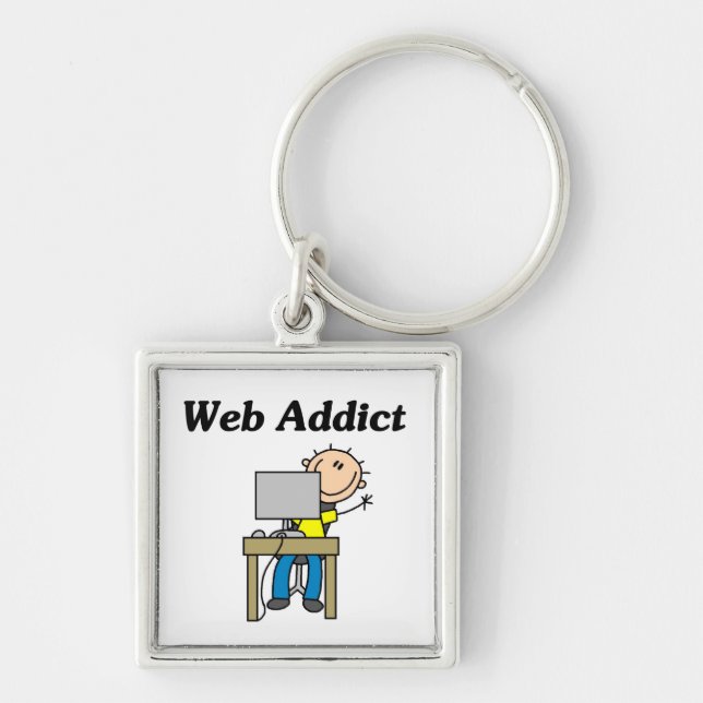 Web Addict Keychain (Front)