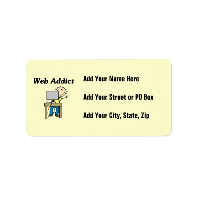 Web Addict Label (Front)