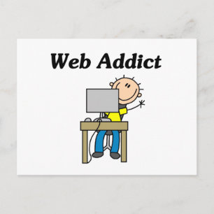 Web Addict Tshirts and Gifts Postcard