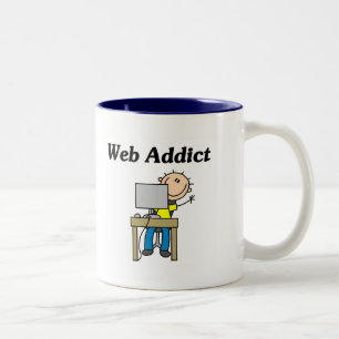 Web Addict Tshirts and Gifts Two-Tone Coffee Mug