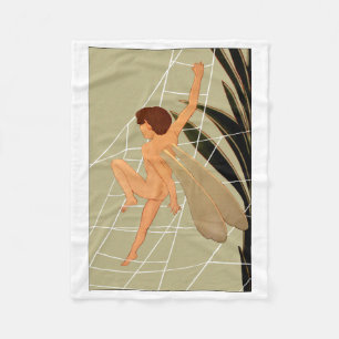 "Web Climber" Fleece Baby Blanket