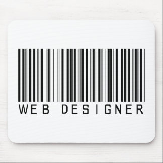 Web Designer Bar Code Mouse Pad