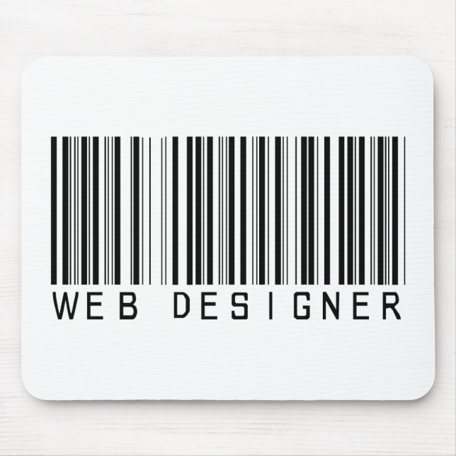 Web Designer Bar Code Mouse Pad (Front)