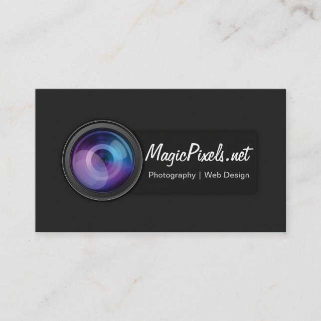Web Designer Photographer Business Card (Front)