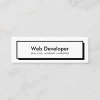 Web developer black website button minimal white