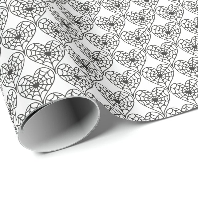 Web Heart Wrapping Paper (Roll Corner)