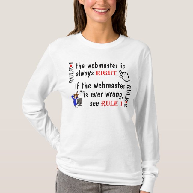 WEB MASTER RULES T-Shirt (Front)