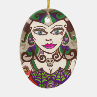 "Web Mistress" Ceramic Ornament