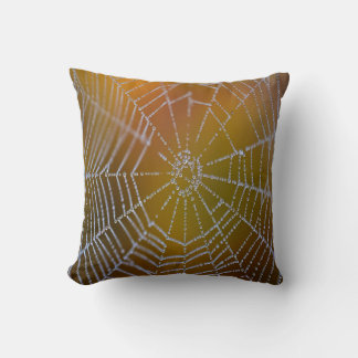 Web of Elegance Throw Pillow
