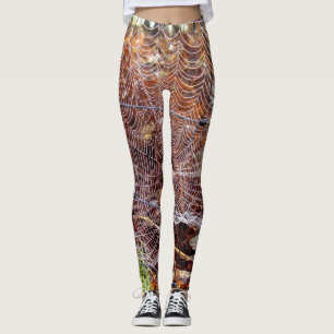 Web of European Garden Spider Leggings