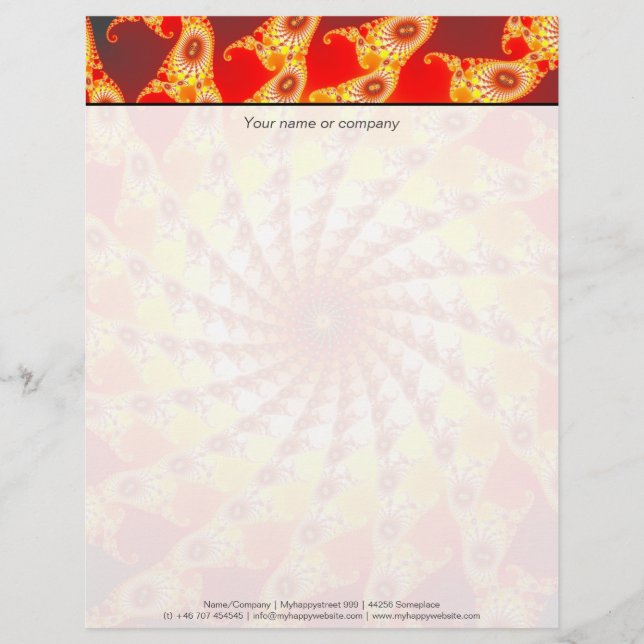 Web Of Fire Letterhead (Front)