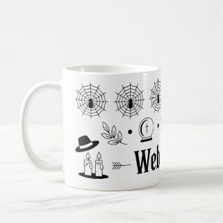 Web of Lies Mug | Gothic Humour Coffee Cup